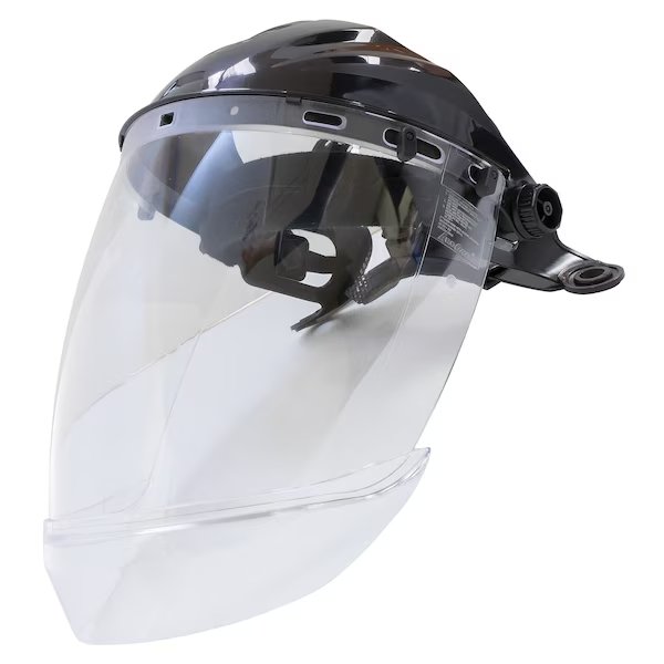 Large browguard w/ polycarbonate visor & chin guard, Walter Surface Technologies, Mfr#: BG4-K